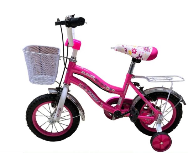 Bicicleta Caraiman 12'' cu roti ajutatoare Roz