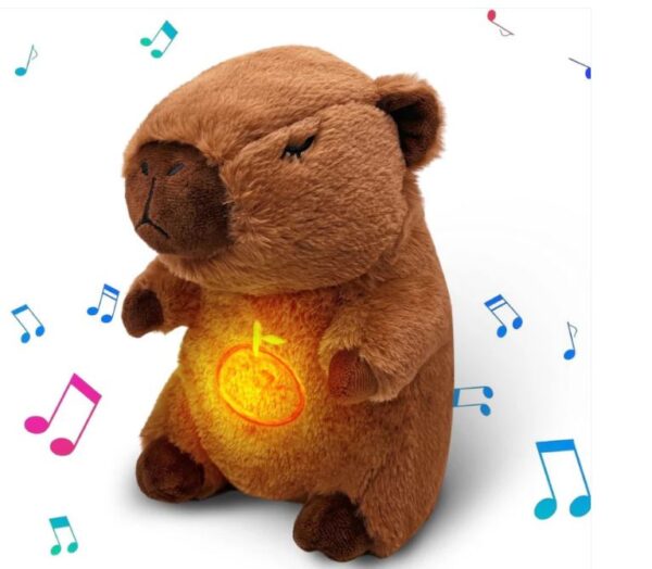 Capibara plush care respira,canta,lumineaza cca 30 cm