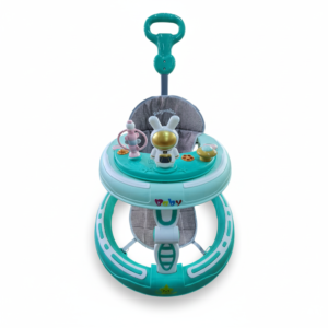 Premergător Bebeluși Multifuncțional cu Mâner de Împins, Tematică Astronaut, Reglabil pe Înălțime, Teal