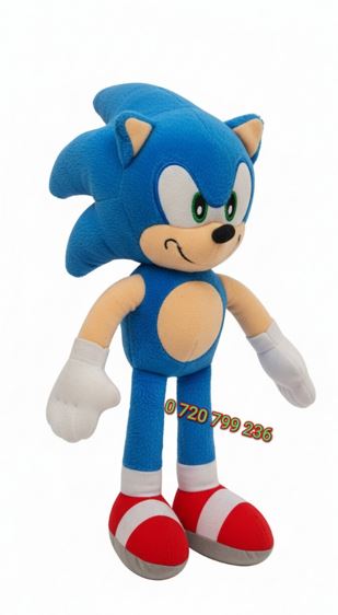 Mascota Sonic din plush 35 cm Albastru