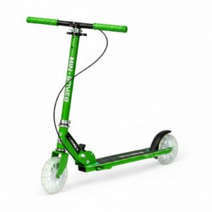 Trotinetă pentru Copii Mini Bower, Pliabilă, Frână de Mână, Roți PU, Verde